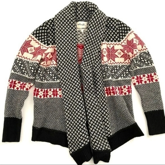 telluride Sweaters - Telluride Clothing Lambswool Cardigan Holiday Snow Flakes